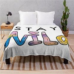 Stay Wild Ben & Azelart Throw Blanket