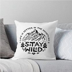 Stay Wild Throw Pillow