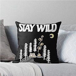 Stay Wild Throw Pillow