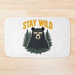 Stay Wild Bear Bath Mat