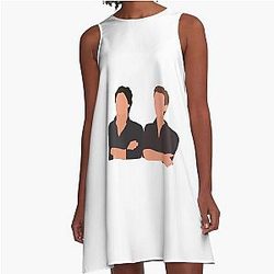Damon and Stefan Salvatore A Line Dress