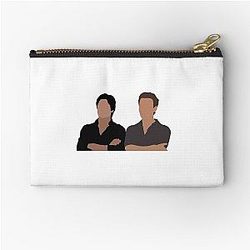 Damon and Stefan Salvatore Zipper Pouch