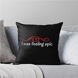 I was feeling Epic Stefan Salvatore Quote Throw Pillow