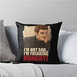 Stefan Salvatore - I'm Hungry Throw Pillow