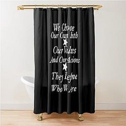 Stefan Salvatore Black Shower Curtain