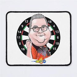 Caricatura Stephen Bunting by Darts Attack Mouse Pad