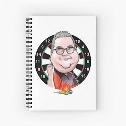 Caricature by Darts Attack Stephen Bunting Notebook