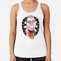 Caricatura Stephen Bunting by Darts Tank Top