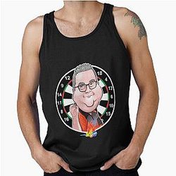 Caricatura Stephen Bunting Darts Tank Top