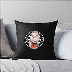 Caricature Stephen Bunting By Darts Attack Throw Pillow