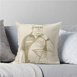 Stephen Bunting Darts Throw Pillow