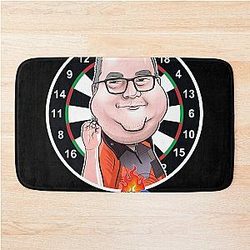 Caricature Stephen Bunting by Darts Attack Bath Mat