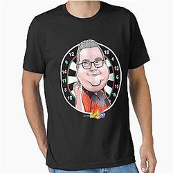 Caricatura Stephen Bunting by Essential Darts T-Shirt