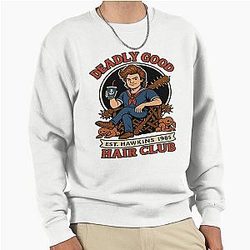 Steve Harrington Deadly Good Hair Club Edition Pullover Sweatshirt