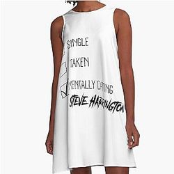 Mentally Dating Steve Harrington A Line Dress
