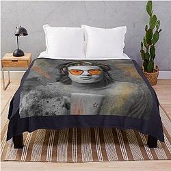 Photographic Joe Keery Steve Harrington Stranger Things Throw Blanket