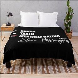 Mentally Dating Steve Harrington Throw Blanket
