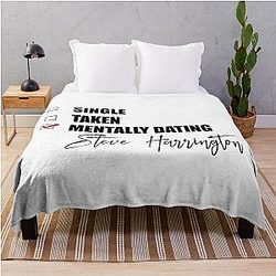 Mentally Dating Steve Harrington Throw Blanket