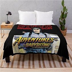 Steve Harrington Adventures in Babysitting Throw Blanket