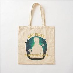 Bat First Ask Never - Steve Harrington in Full Swing Cotton Tote Bag