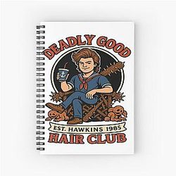 Steve Harrington - Deadly Good Hair Club Spiral Notebook