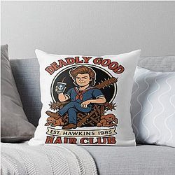 Steve Harrington - Deadly Good Hair Club Edition Throw Pillow