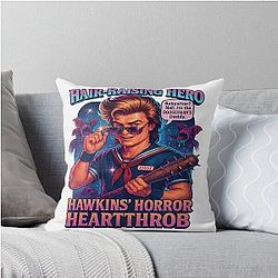 Steve Harrington - Hawkins Hero Throw Pillow