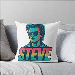 Steve Harrington - Hair Like Hellfire Style Like No One Else Throw Pillow