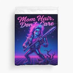 Steve Harrington - Mom Hair Don't Care Retro Hero Tee Duvet Cover