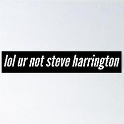 Your Not Steve Harrington Poster