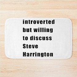 Introverted but willing to discuss Steve Harrington Bath Mat