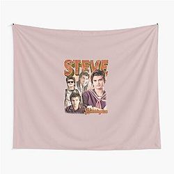Steve Harrington Vintage Collage Design Tapestry