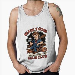 Steve Harrington Deadly Good Hair Club Edition Tank Top