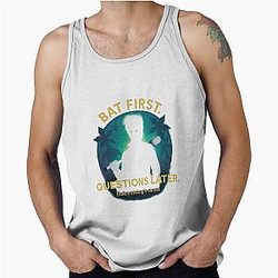 Bat First, Ask Never - Steve Harrington in Full Swing Tank Top