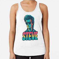 Steve Harrington - Hair Like Hellfire Racerback Tank Top