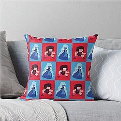 Steven Universe Ruby Sapphire Rug Pattern Throw Pillow