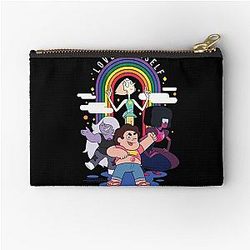 Steven Universe Love Yourself Pride Rainbow Cast Cartoon Zipper Pouch