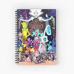 Steven Universe Fan Art Tribute Spiral Notebook Almost Every Main Character