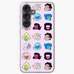 Steven Universe Fan Art Headshots Stickers Samsung Galaxy Soft Case