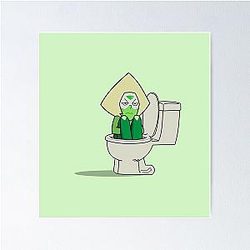 Steven Universe - Peridot in the Toilet Poster