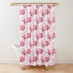Lion from Steven Universe with Pink Highlights Shower Curtain