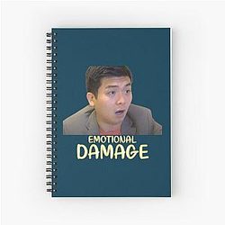 Emotional Damage By Steven He Spiral Notebook