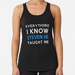 Steven He - Everything I Know Racerback Tank Top