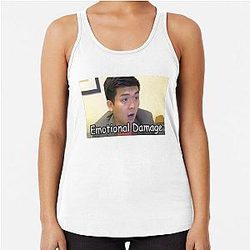 Emotional Damage Steven Racerback Tank Top