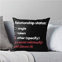 Steven He - Relationship Throw Pillow