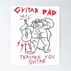 Guitar Dad Teaches You Guitar Steven Universe Poster