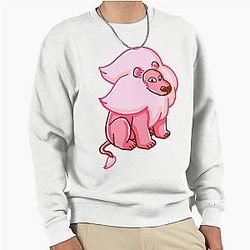 Lion from Steven Universe with Pink Highlight Pullover Sweatshirt