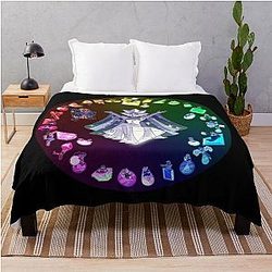 Steven Universe - All The Gems Color Wheel Throw Blanket