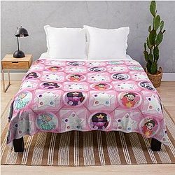 Steven Universe, Crystal Gem: Checkered Star Throw Blanket