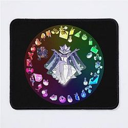 Steven Universe All Gems Color Wheel Mouse Pad
